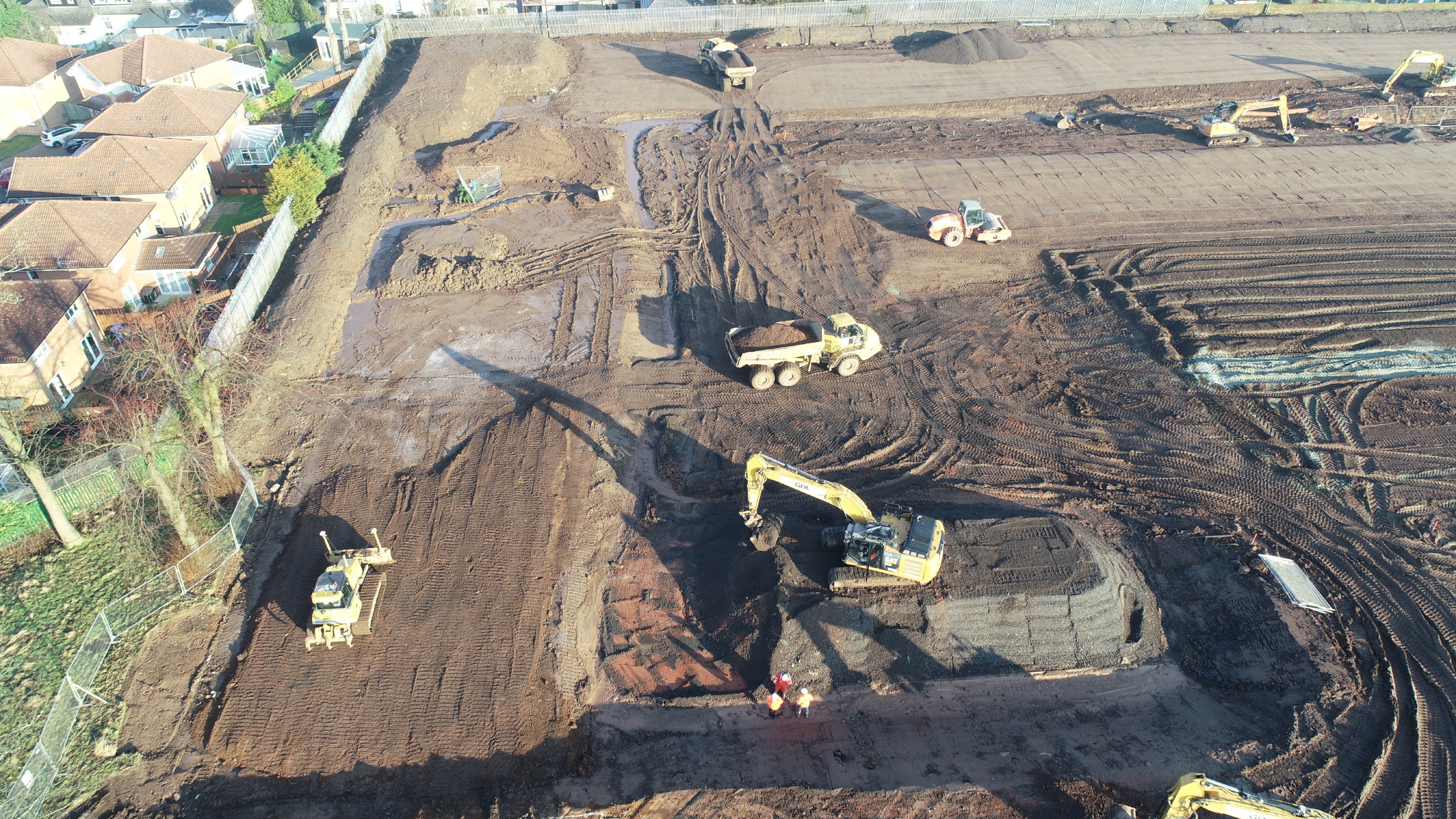 GDL on-site at Miller Homes development at Queen Mary Avenue in Clydebank.