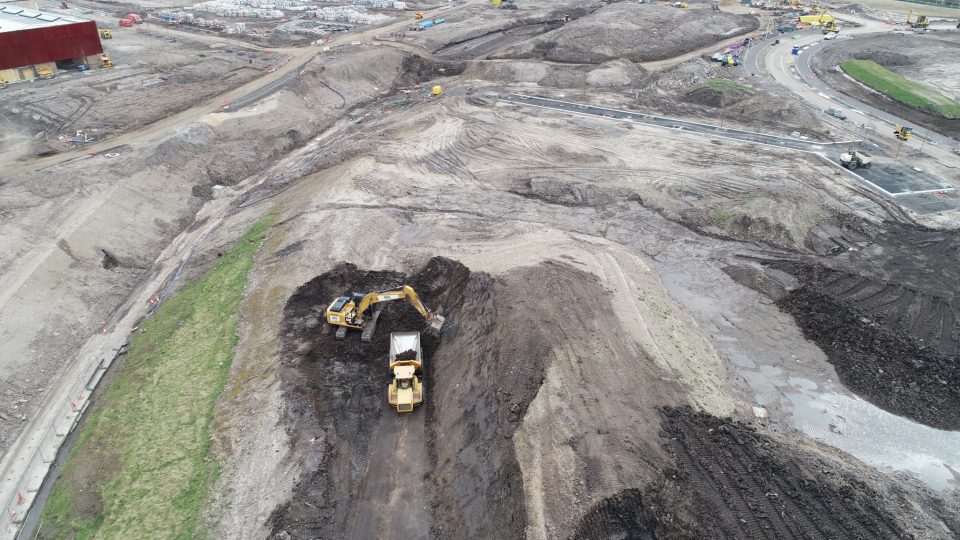 GDL working on-site at the gap sites of the Sighthill Transformational Regeneration Area in Glasgow.
